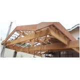 instalação de telhado de madeira preço Alphaville